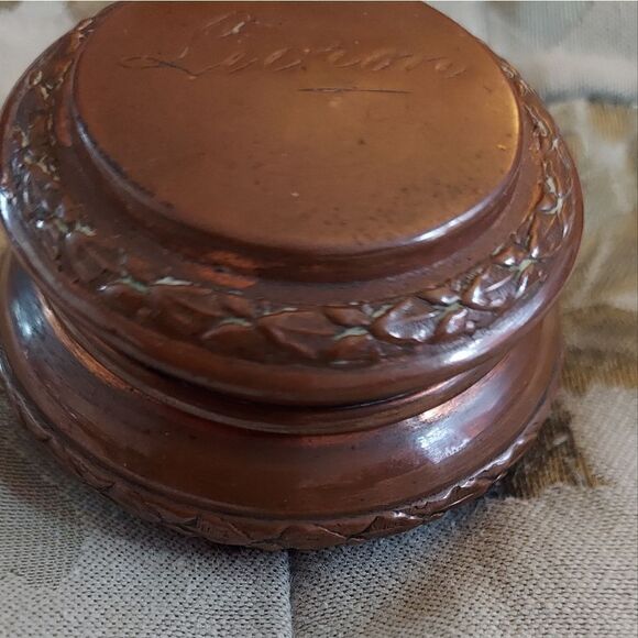 Vintage Victorian Snuff Box Engraved Laurel Leaf - Picture 3 of 10